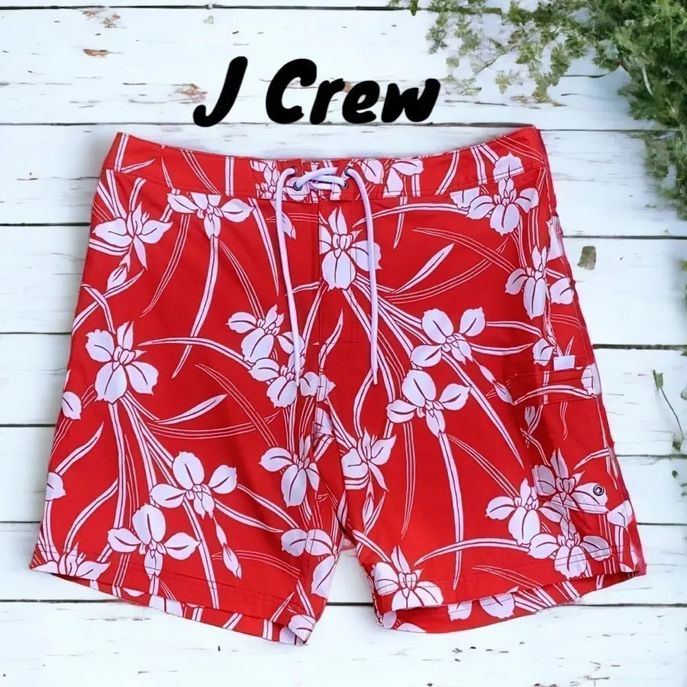J CREW NWT MENS FLEX SWIMWEAR BATHING SUIT TRUNKS SHORTS SIZE 36